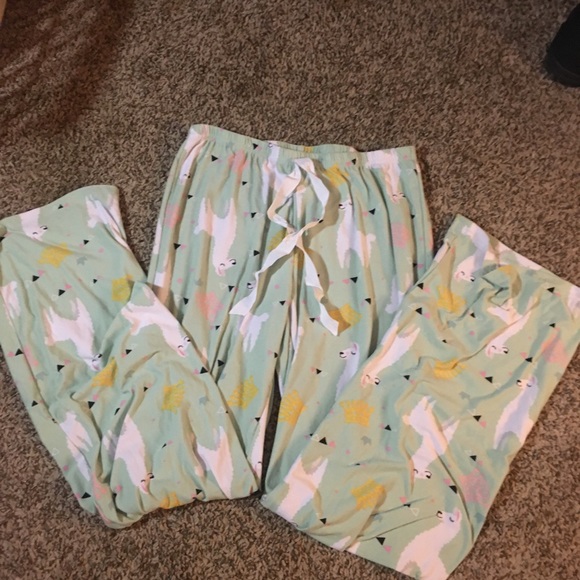 Light teal Llama pajamas - Picture 1 of 2
